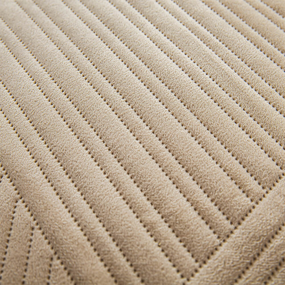 Cama de terciopelo de cristal acolchado geométrico casual caliente