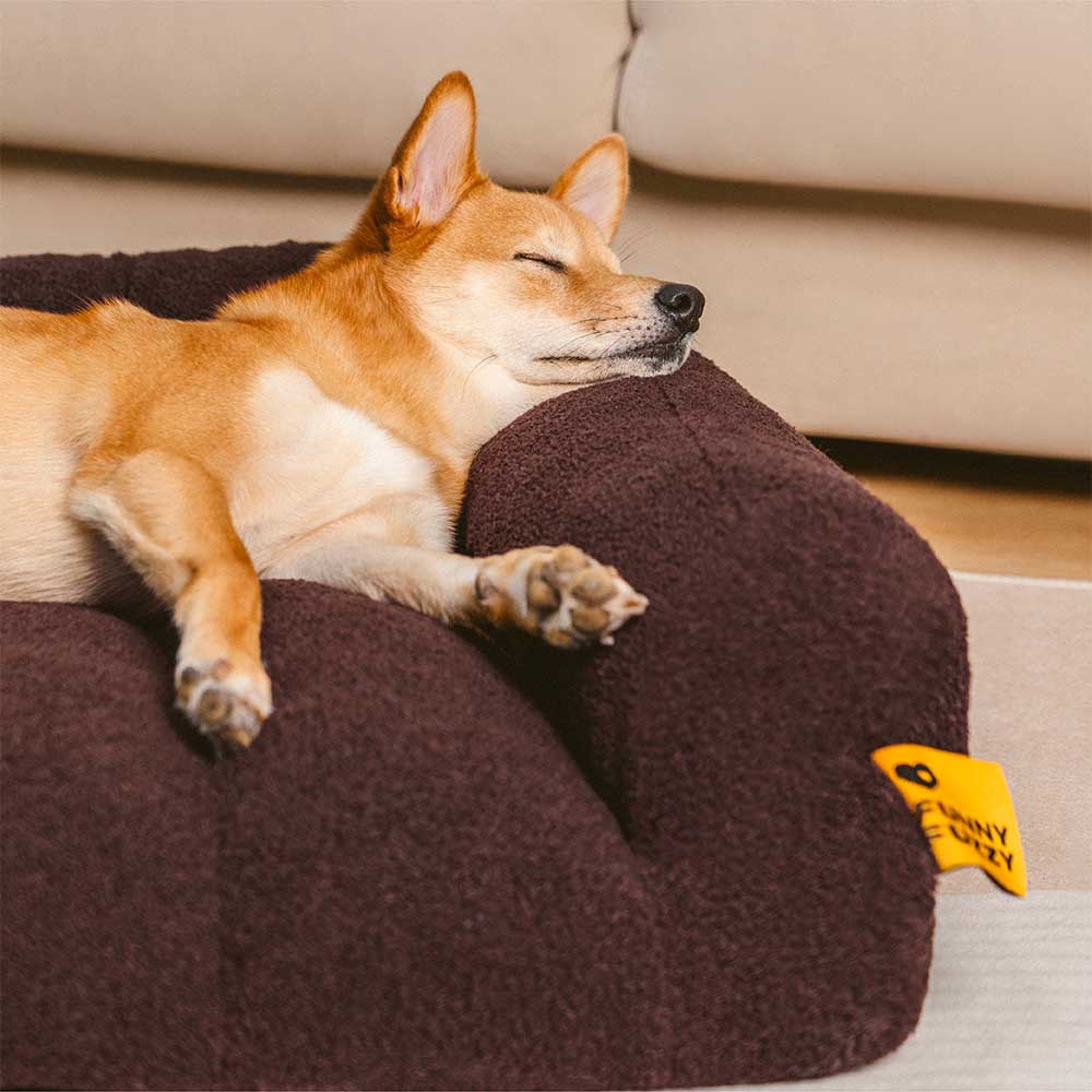 Bed de sofá de perros ortopédico de soporte de apoyo grande y grande