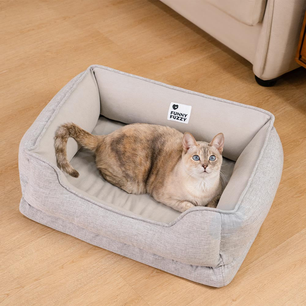 Cama para gatos sin deslizamiento lavable - Sueño nublado