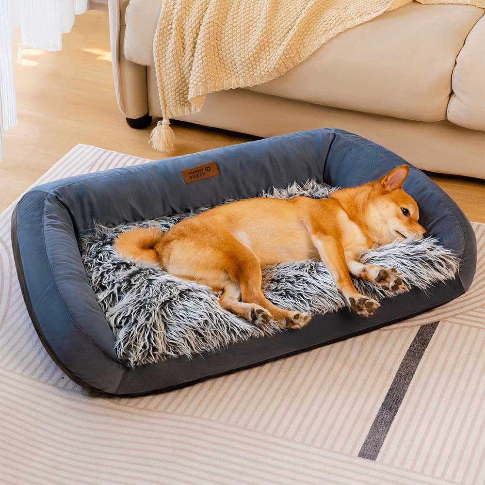 Gran lavable y esponjoso acogedor bolster sofá sofá cama vaquero