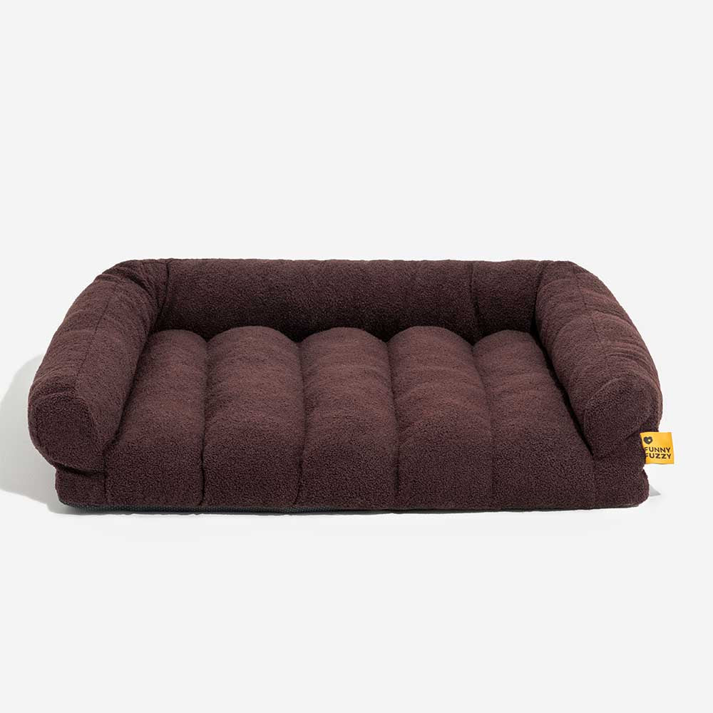 Bed de sofá de perros ortopédico de soporte de apoyo grande y grande