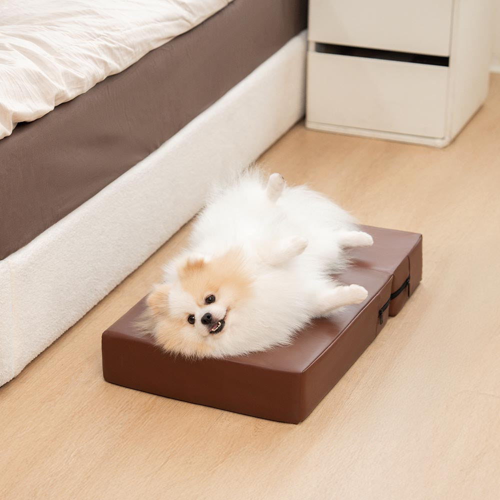 Escaleras de mascotas de nivel múltiple de cuero de PU lavable por el agua