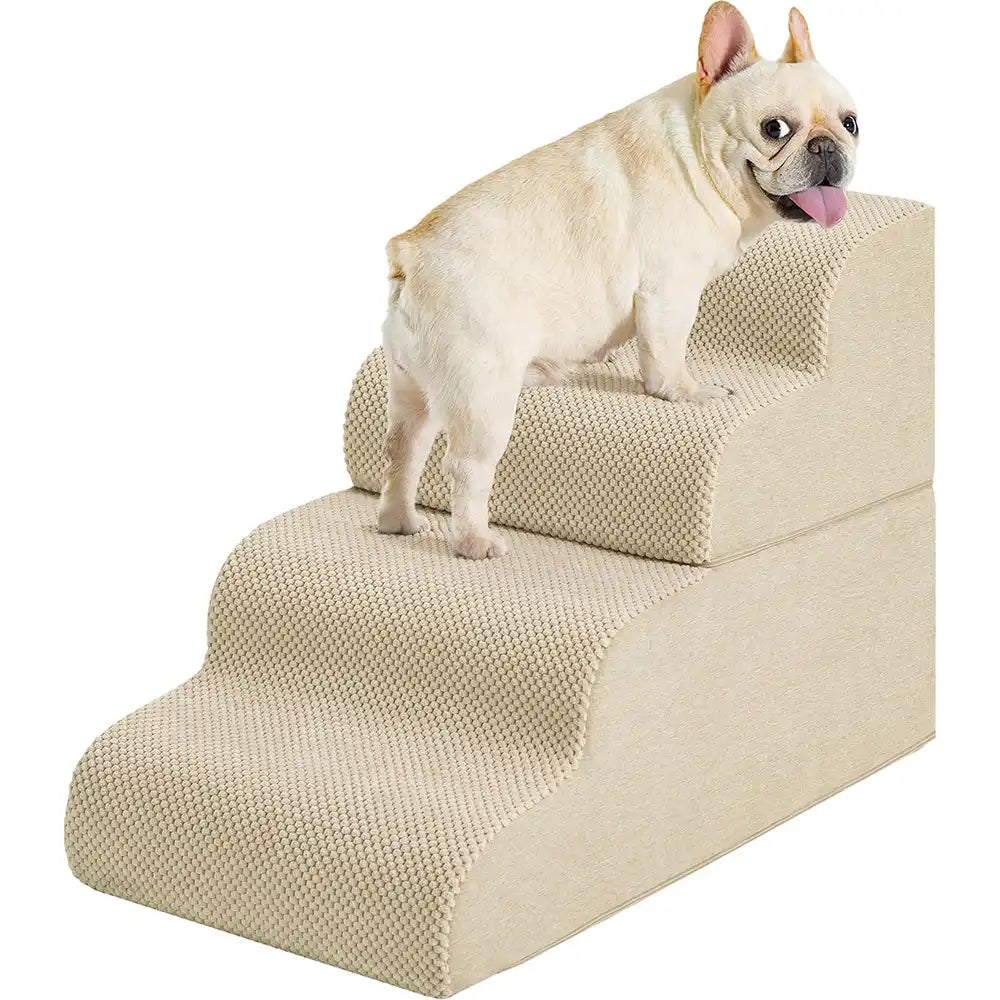 Modular Stackable Foam Ramp Anti-Slip Dog Stairs for Small & Senior Dogs