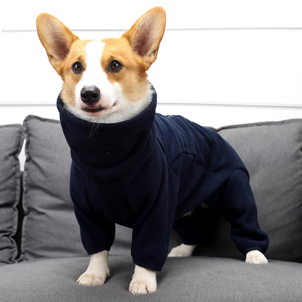 Traje de perros de vellón: calidez acogedora y de cuerpo completo para el clima frío