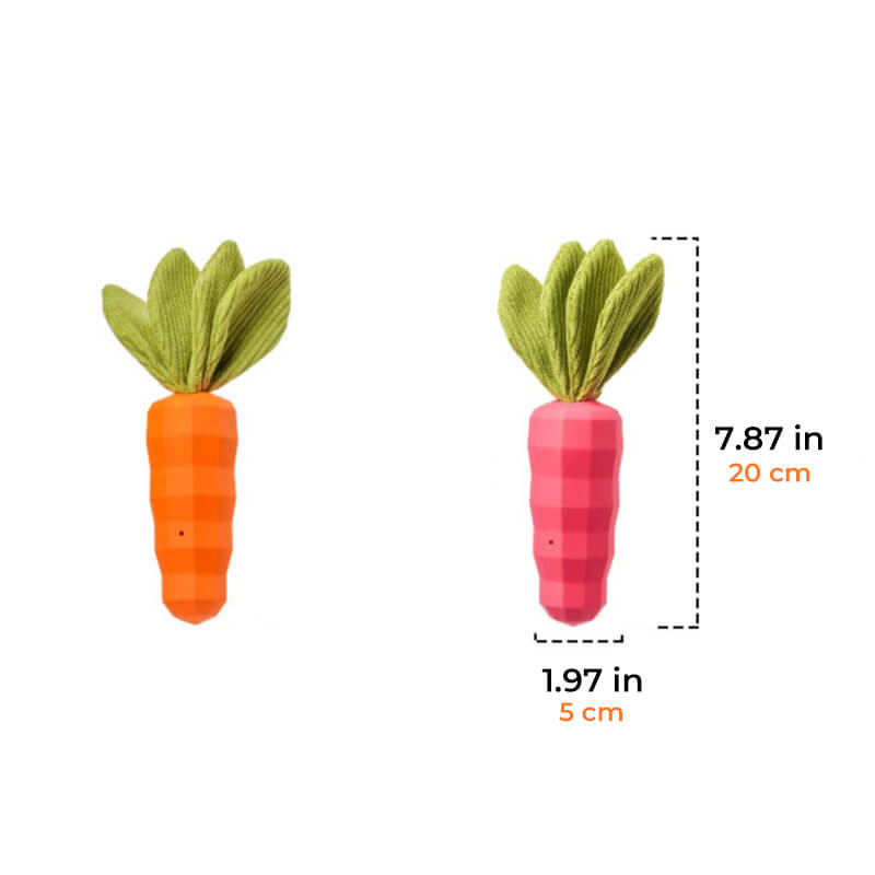 Juguete de zanahoria chirriante