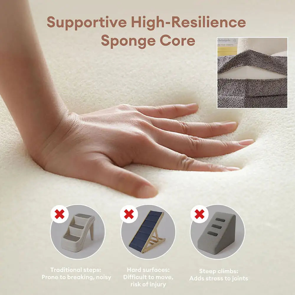 Escaleras de mascotas de nivel múltiple de cuero de PU lavable por el agua