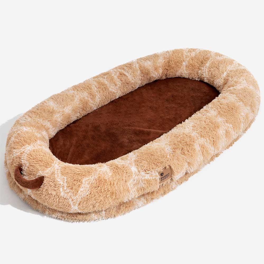 Cama clásica de perros humanos de donas súper grandes y esponjosas - Cuddle Cradle