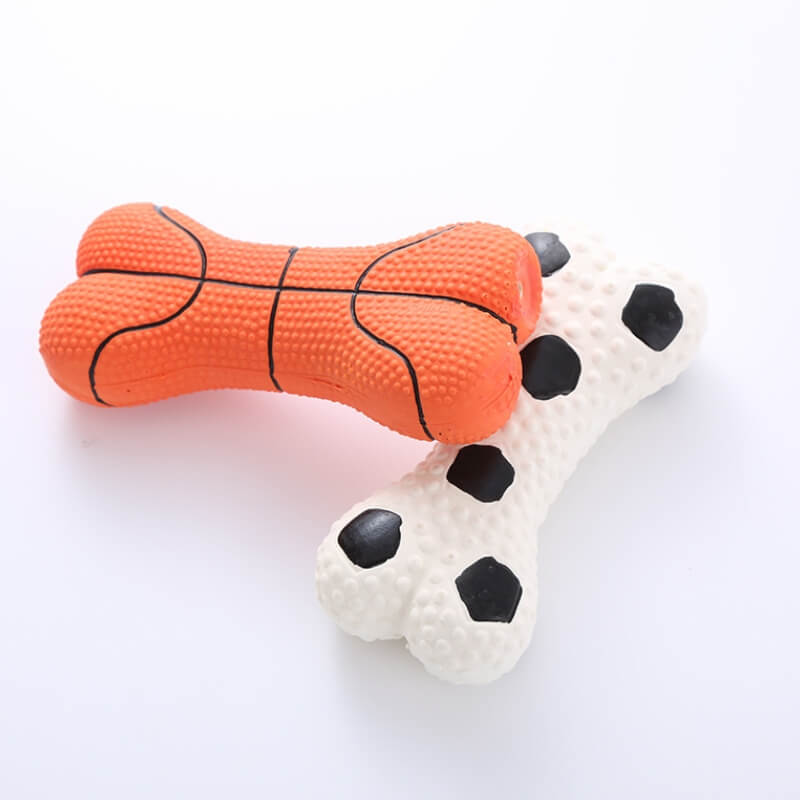 Juguete para perros de juguete de hueso chillido duradero