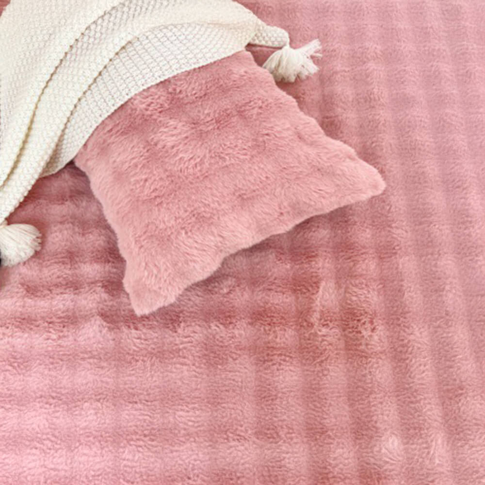 Almohada de cabecera de descanso extendida de Fur Fur Fur de Bubble Faux