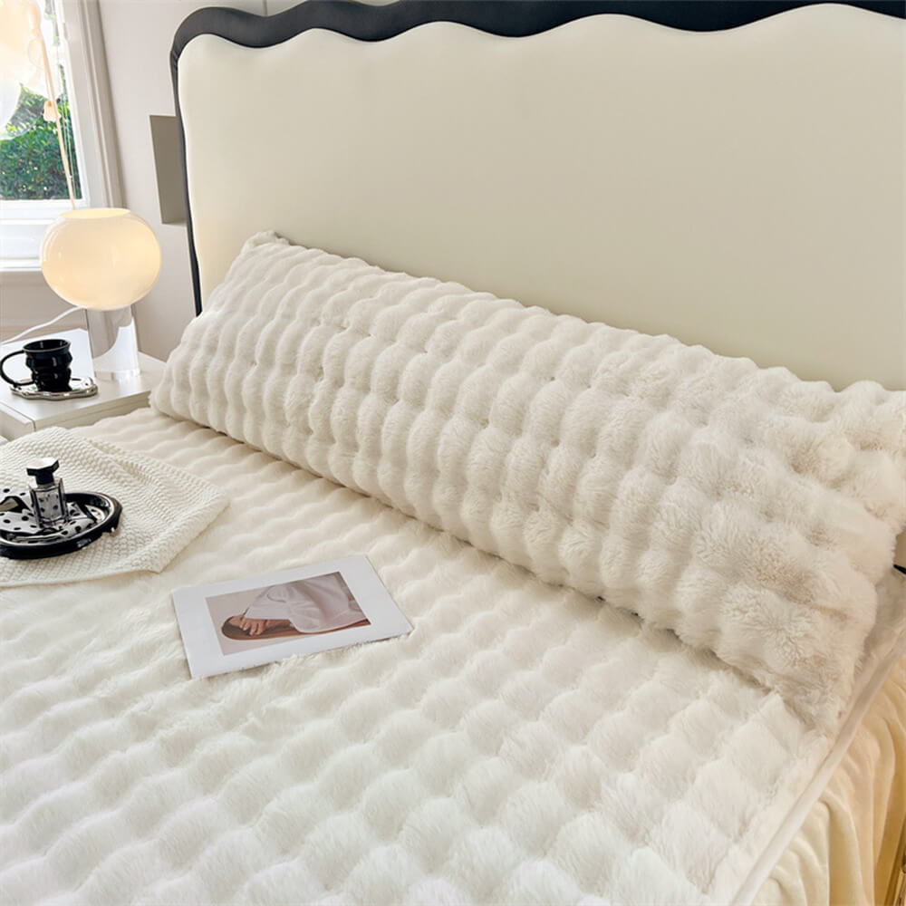 Almohada de cabecera de descanso extendida de Fur Fur Fur de Bubble Faux