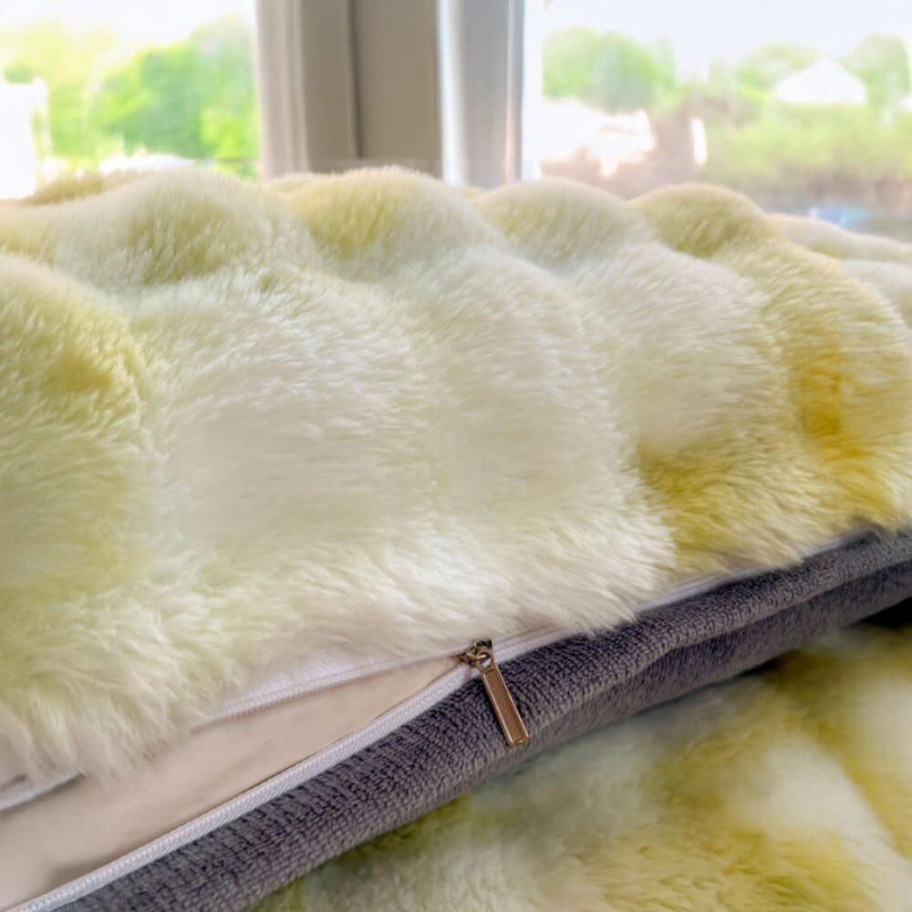 Almohada de cabecera de descanso extendida de Fur Fur Fur de Bubble Faux