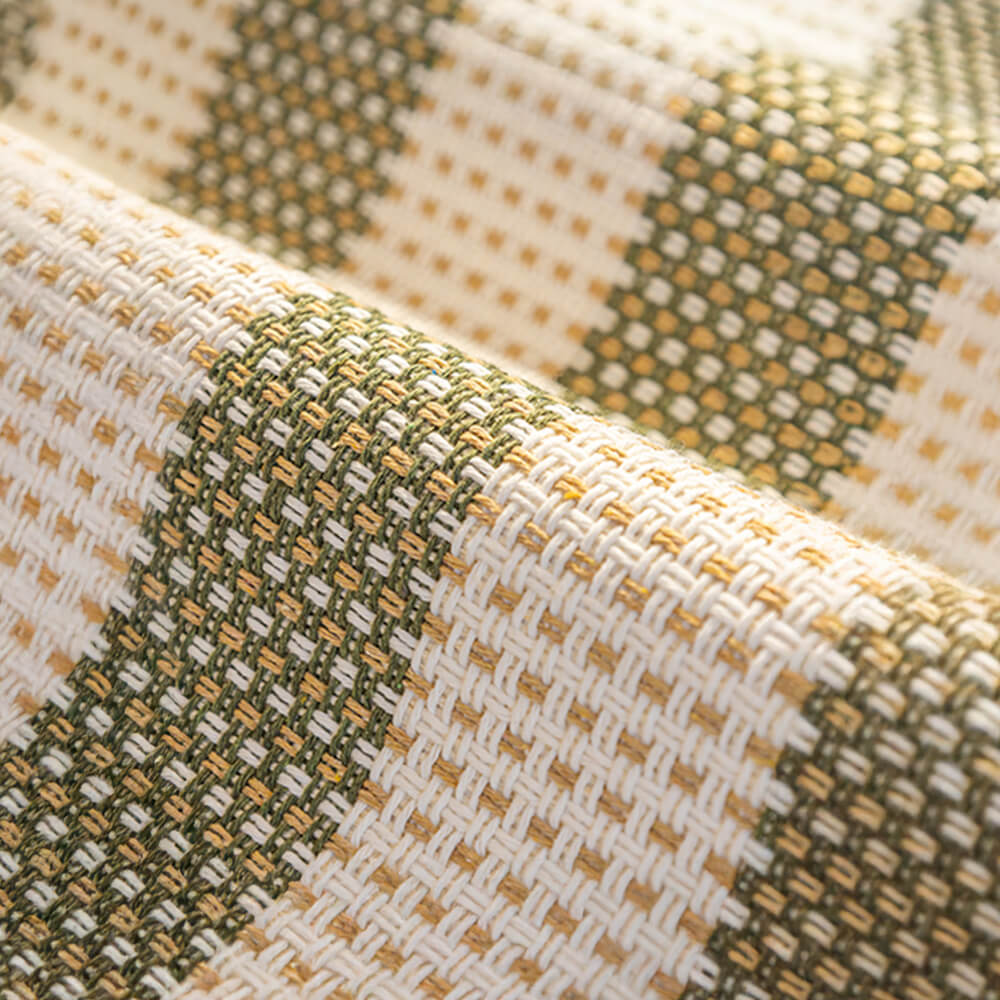 Cotton Linen Stripe Anti-scratch Furniture Protector Couch Cover