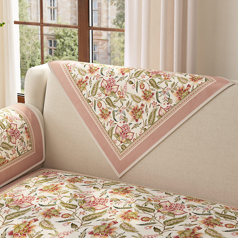 Garden Vintage Muebles de lujo Protectora de protección de la cubierta del sofá sin deslizamiento