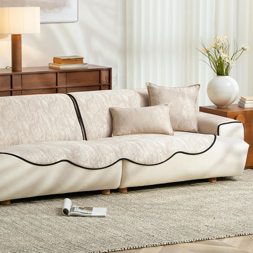 Chenille Jacquard Anti-Slip Elegant Texture Couch Cover
