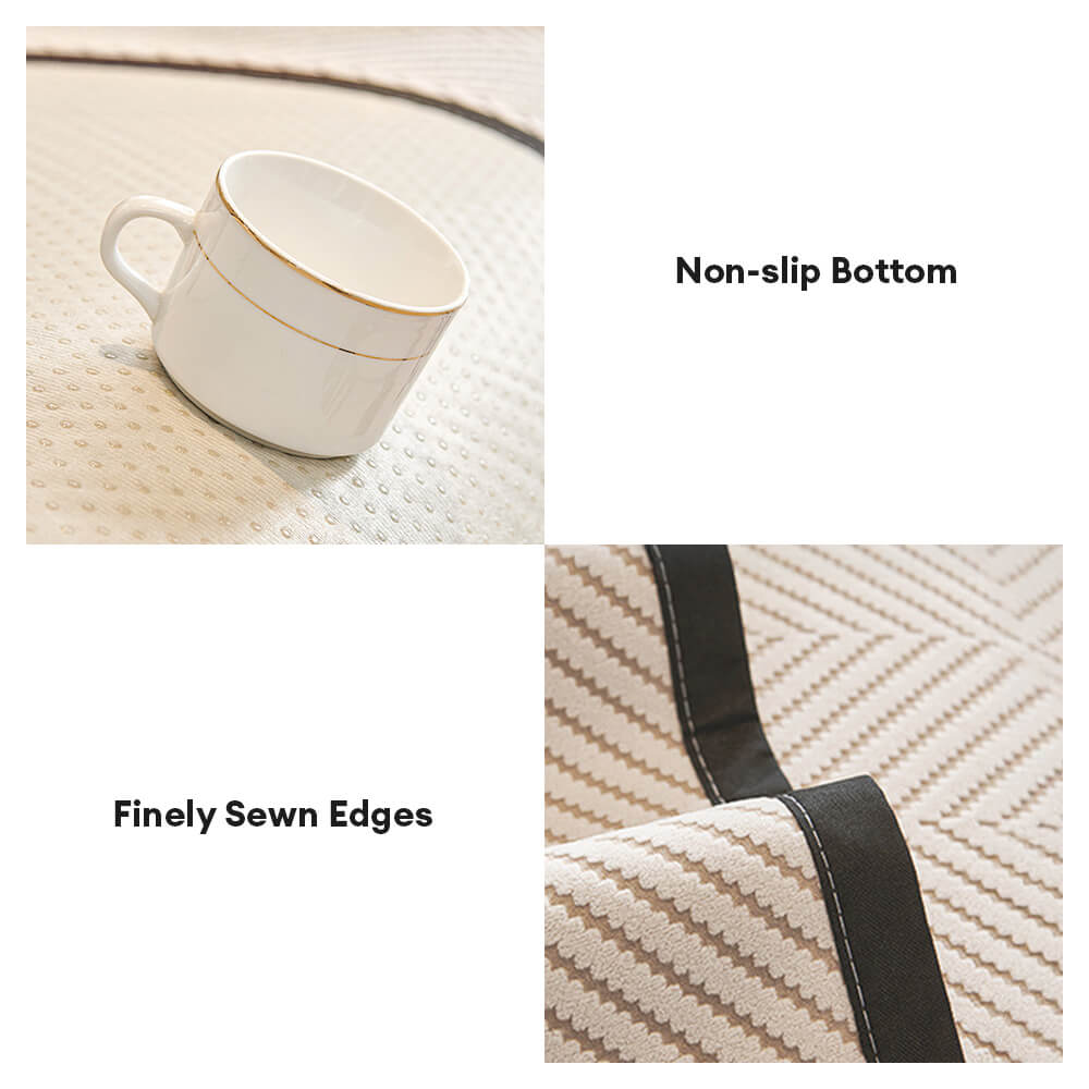 Two-tone Woven Hispingbone Polar Fleece Couch Coach