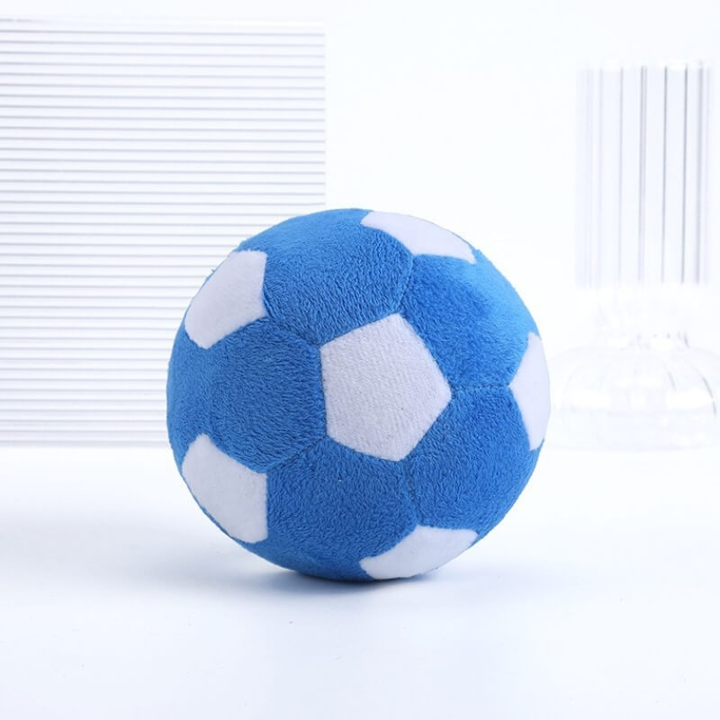 Juguete para perros chirriante de masticación interactiva de fútbol