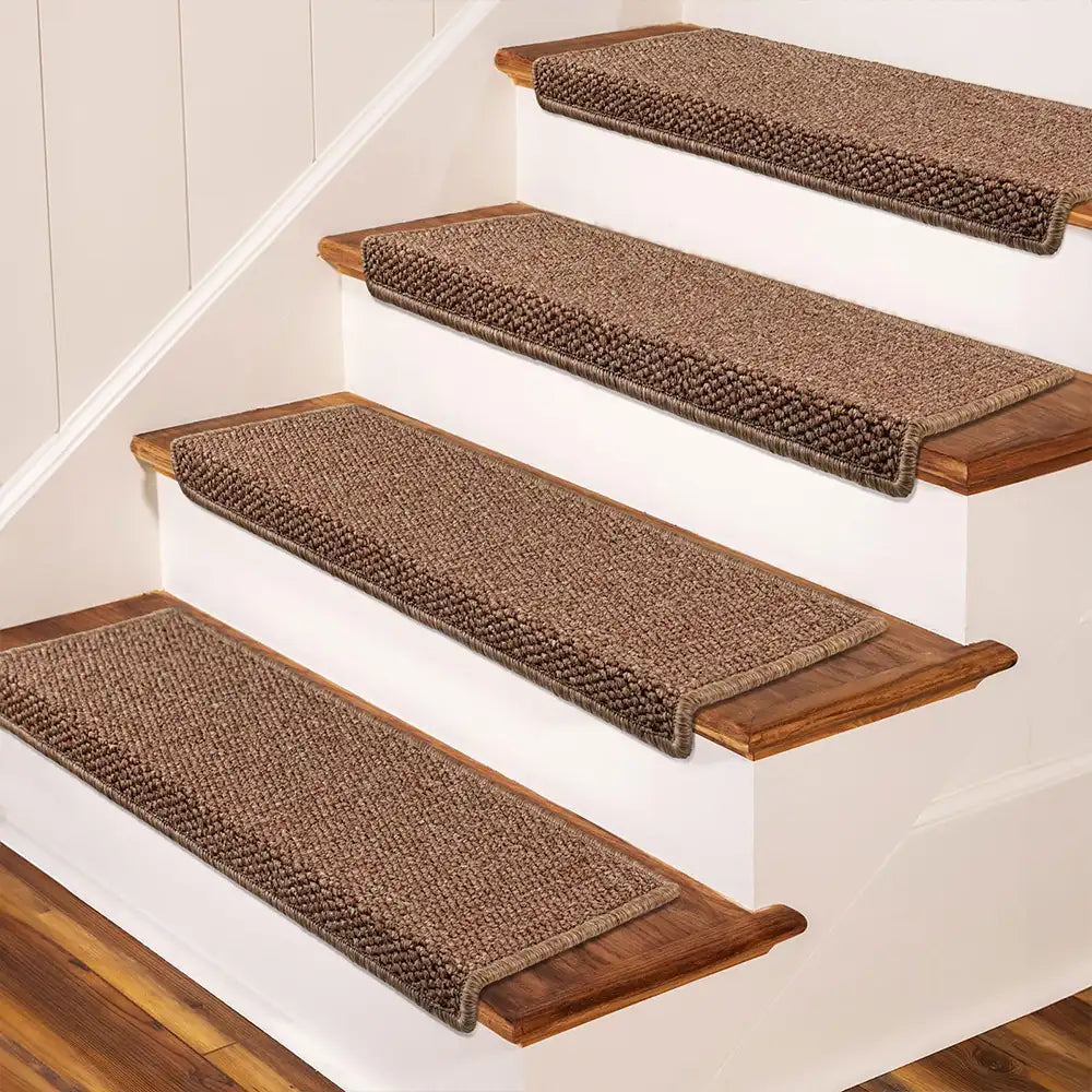 Anti-scratch Sisal Stair Protectors Tape Free Washable Carpet Stair Treads