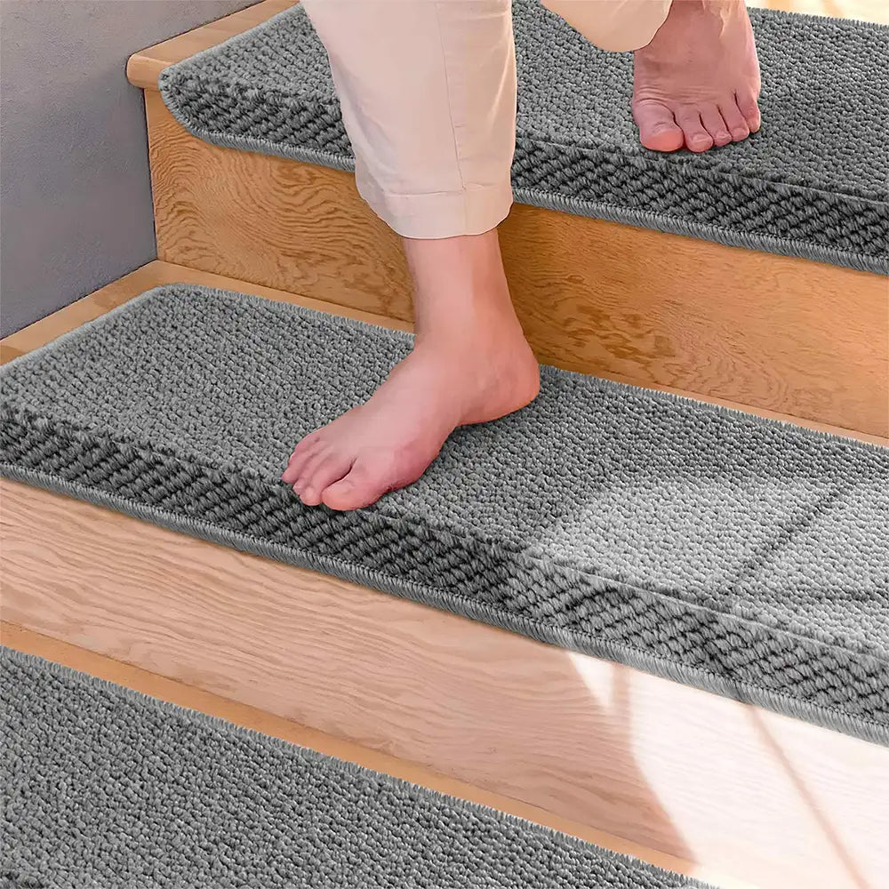 Anti-scratch Sisal Stair Protectors Tape Free Washable Carpet Stair Treads