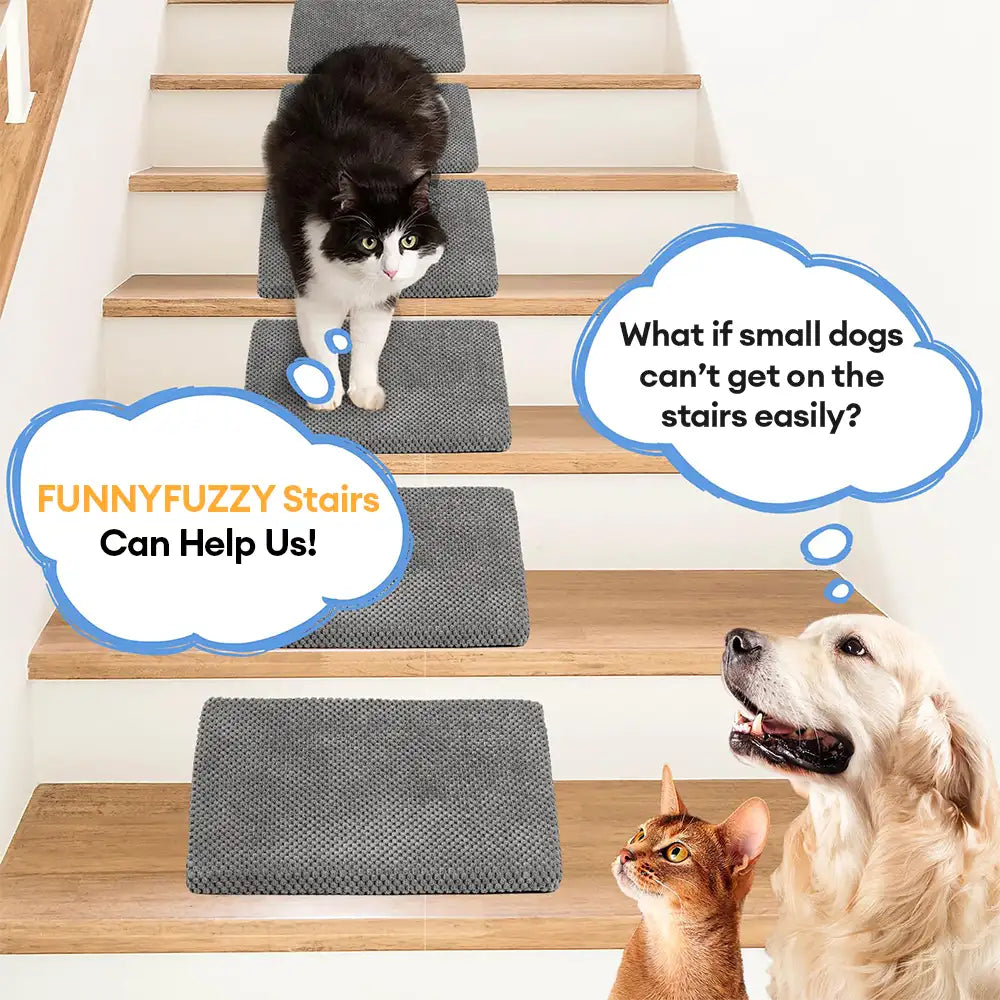 Modular Foam Dog Ramp Stairs for Staircase Stairs with Velcro