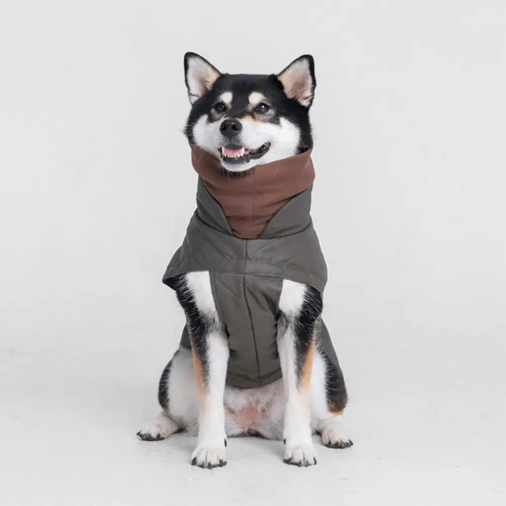 High-Neck Quilted Dog Vest – Warm Fashion Winter Coat