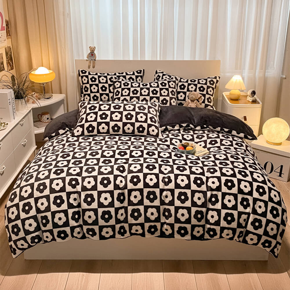 Confort del terciopelo de estampado floral de moda