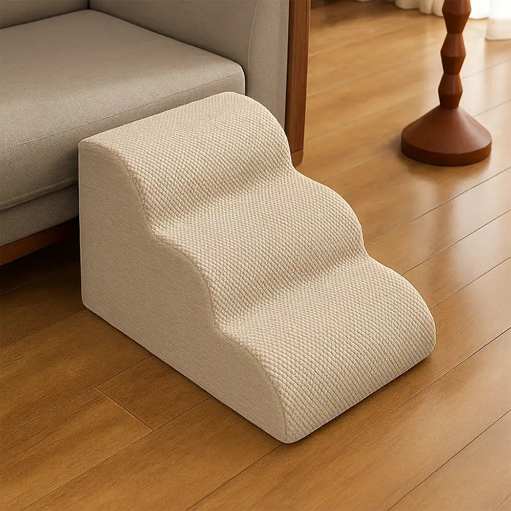 Modular Stackable Foam Ramp Anti-Slip Dog Stairs for Small & Senior Dogs