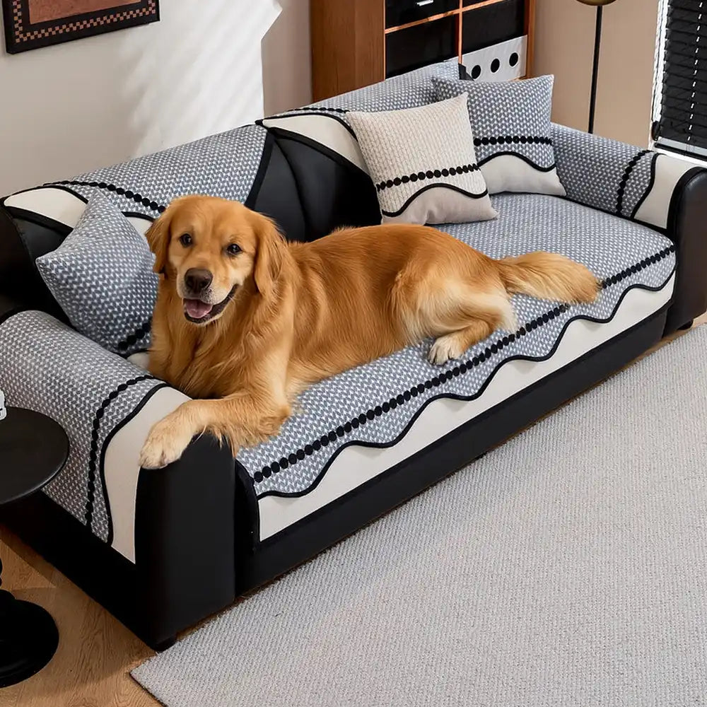 Stylish Chenille Furniture Protection Anti-Scratch Couch Cover