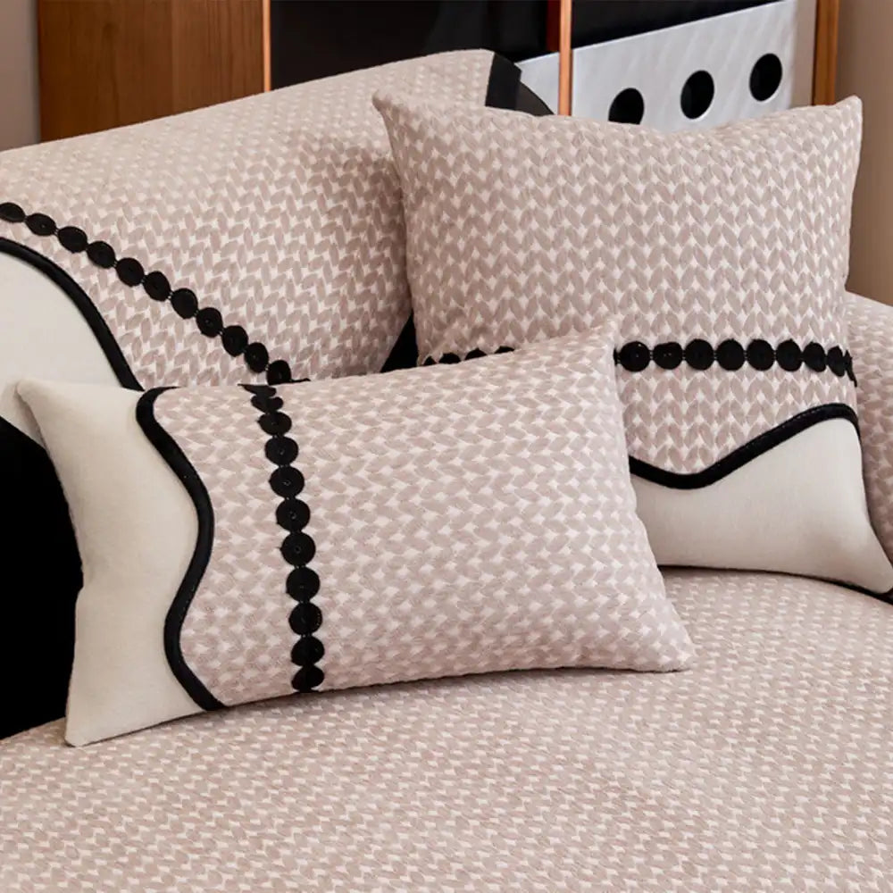 Stylish Chenille Furniture Protection Anti-Scratch Couch Cover