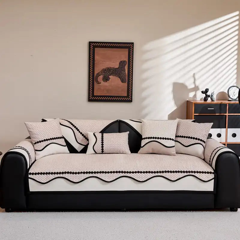 Stylish Chenille Furniture Protection Anti-Scratch Couch Cover
