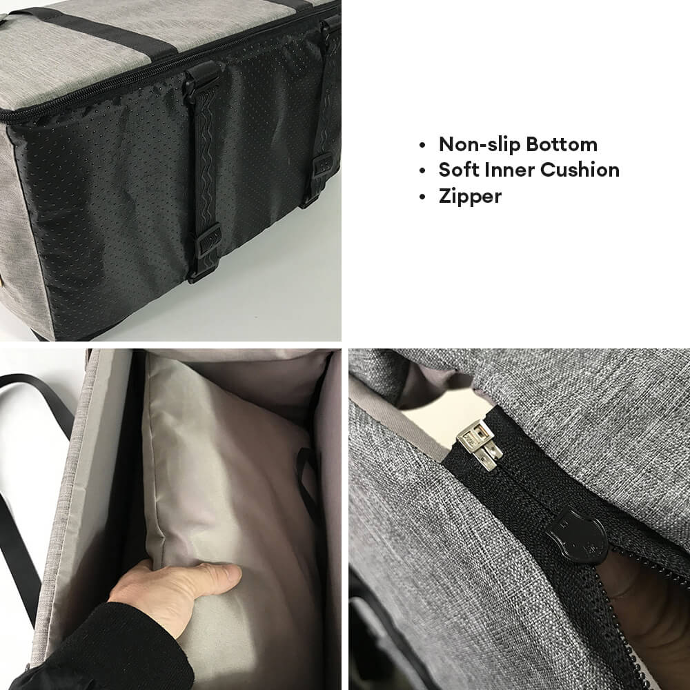 Contraste desmontable antideslizante <tc>Color</tc> Asiento cama para coche para perros y gatos