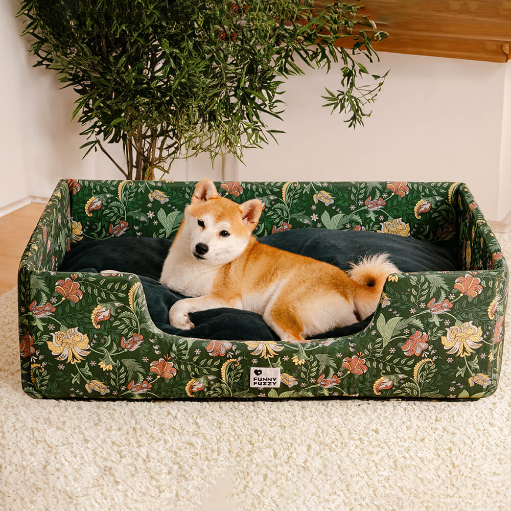 Light Luxury Vintage Deep Sleep Calming Bed Dog & Cat Bed FunnyFuzzy