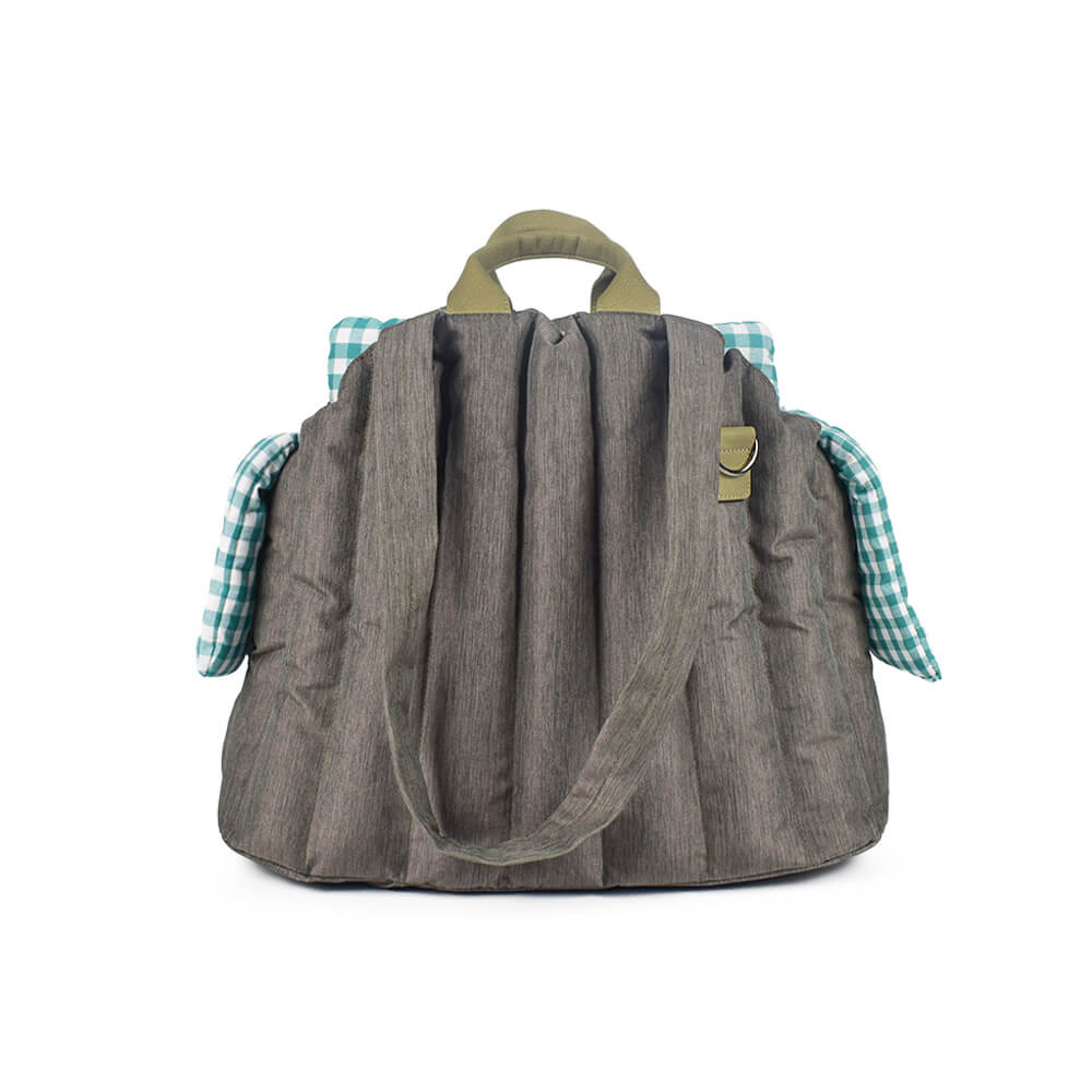 Bolsa portadora de perros y gatos multipropósito portátiles de gingham