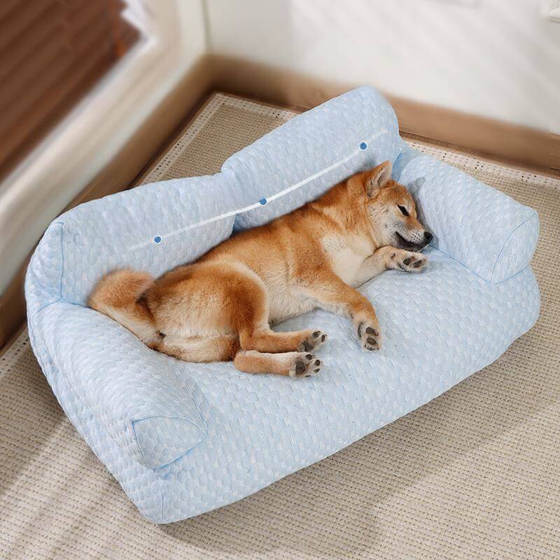 Cama para mascotas de enfriamiento de seda de hielo