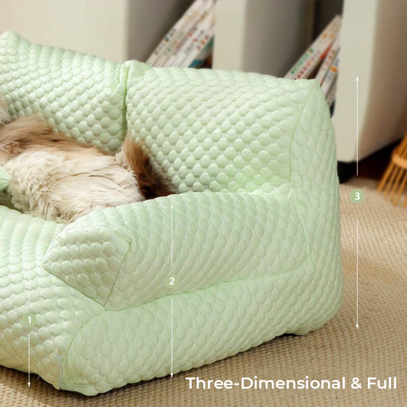 Cama para mascotas de enfriamiento de seda de hielo