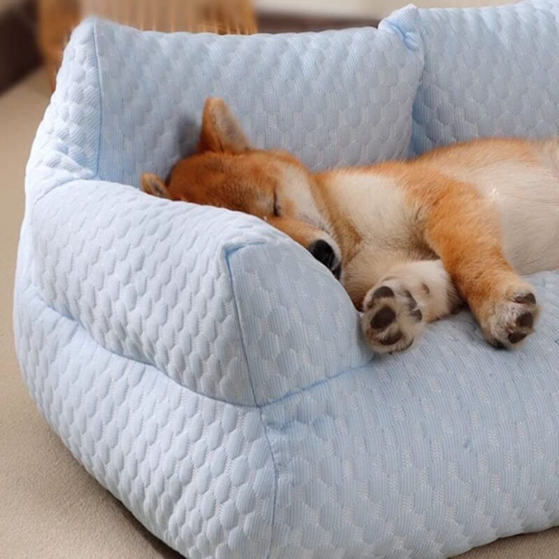 Cama para mascotas de enfriamiento de seda de hielo