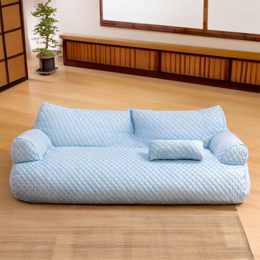 Cama para mascotas de enfriamiento de seda de hielo