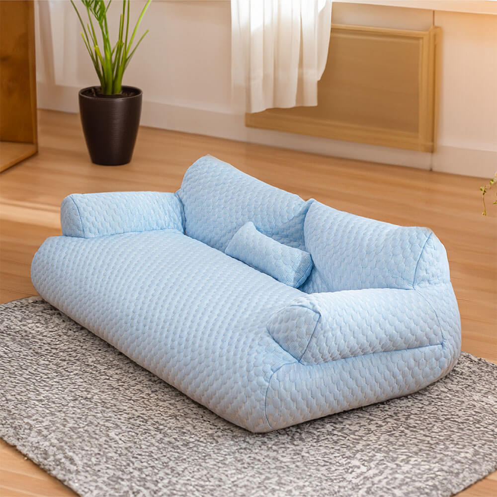 Cama para mascotas de enfriamiento de seda de hielo