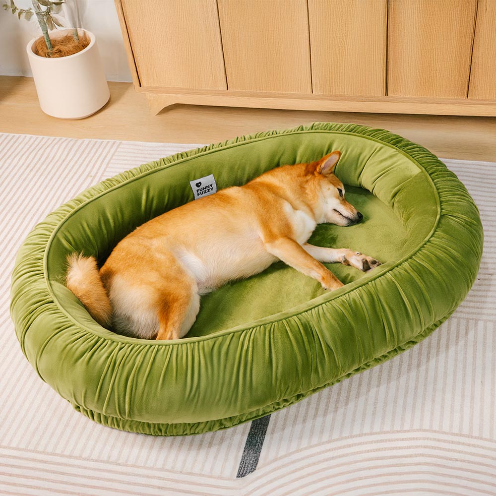 Soporte ortopédico ovalado acogedor cama desmontable y gato desmontable para dormir