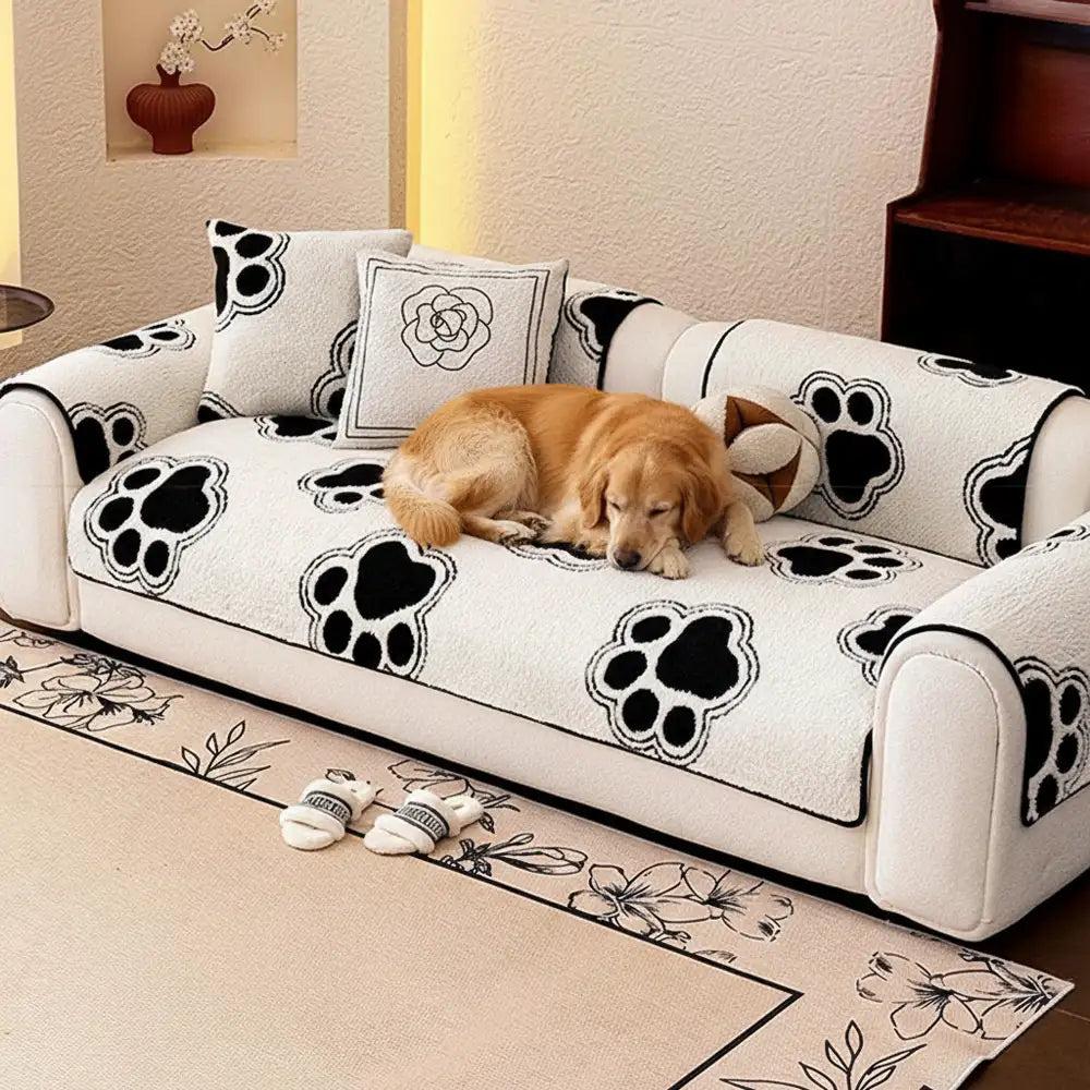 Chenille Art Corrugated Breatable No-Slip Couch Cover Coach