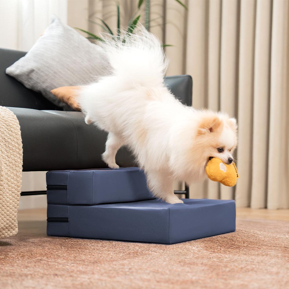 Escaleras de mascotas de nivel múltiple de cuero de PU lavable por el agua