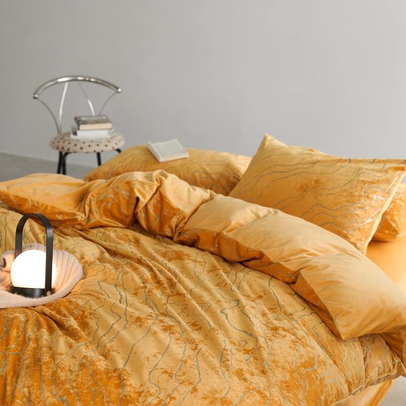 Juego de cama de gamuza de gamuza de terciopelo premium
