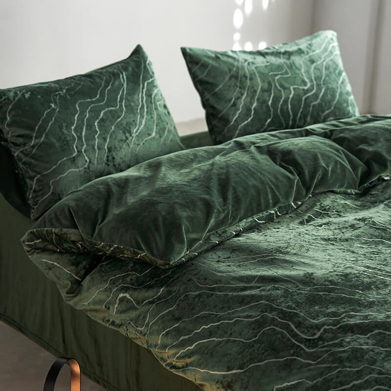 Juego de cama de gamuza de gamuza de terciopelo premium