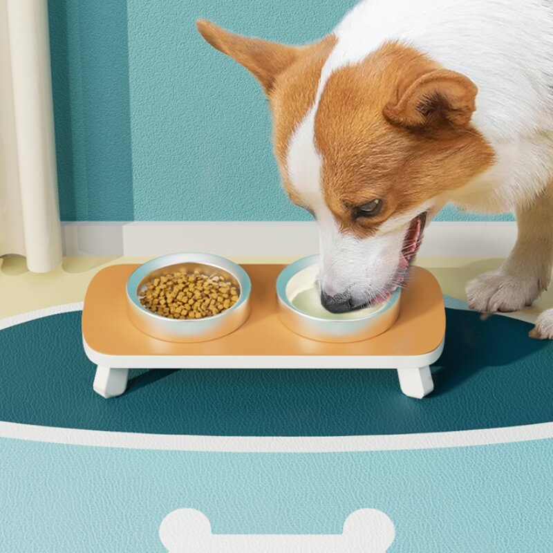 Alfombra de alimentación de mascotas sin deslizamiento absorbente de secado rápido