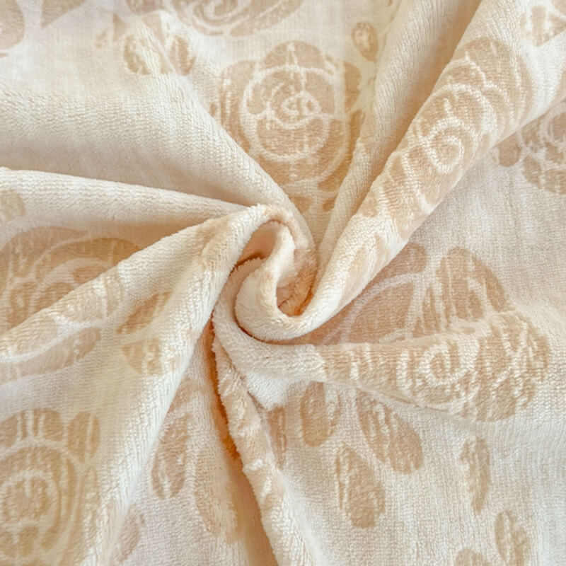 Serie de sábanas suaves para el terciopelo tallado de la serie rosa