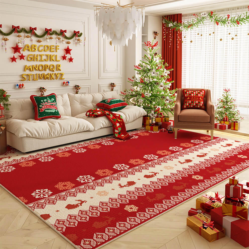 Feliz navidad Multi-usos sin deslizamiento Decorativo Rug Home Area Home Alfombra