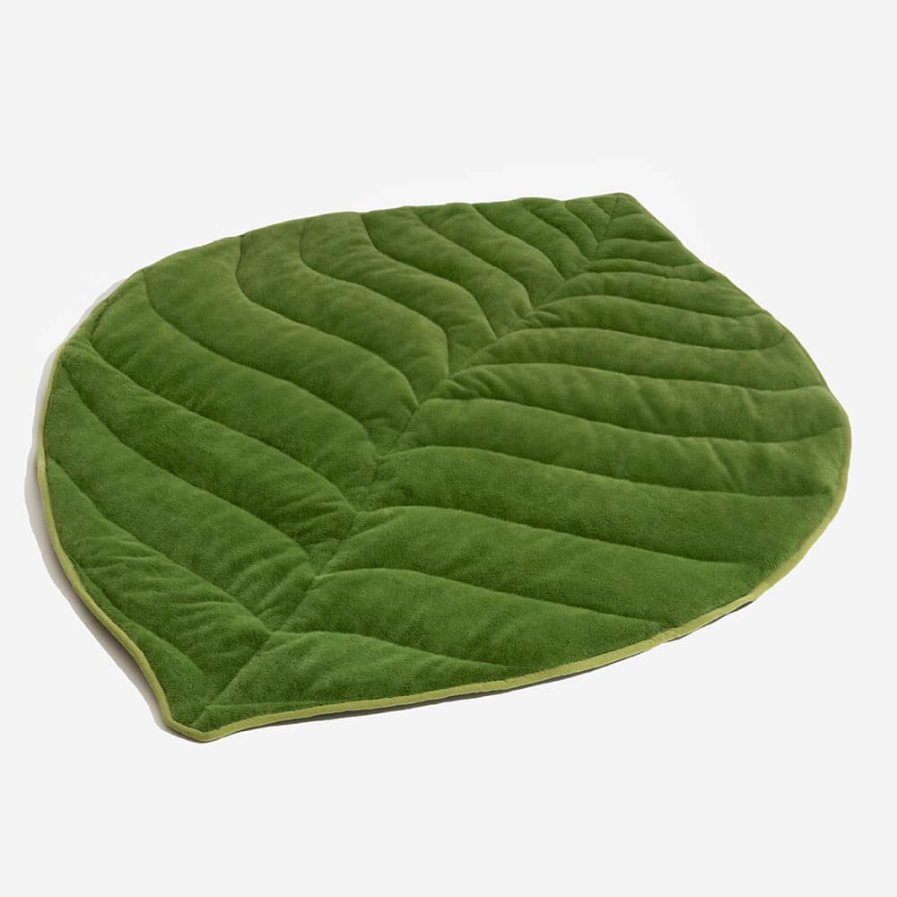 Matera para perros lavable en forma de hoja de felpa: el colector de hojas