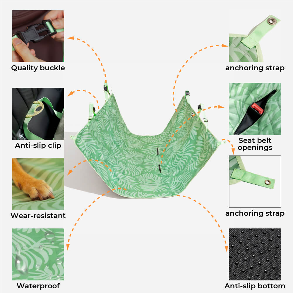 Estilo tropical - Picnic impermeable y tapa del asiento trasero de doble uso