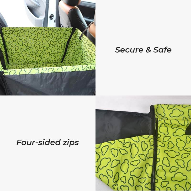 Cubierta de asiento para perros impermeable plegable en espesas