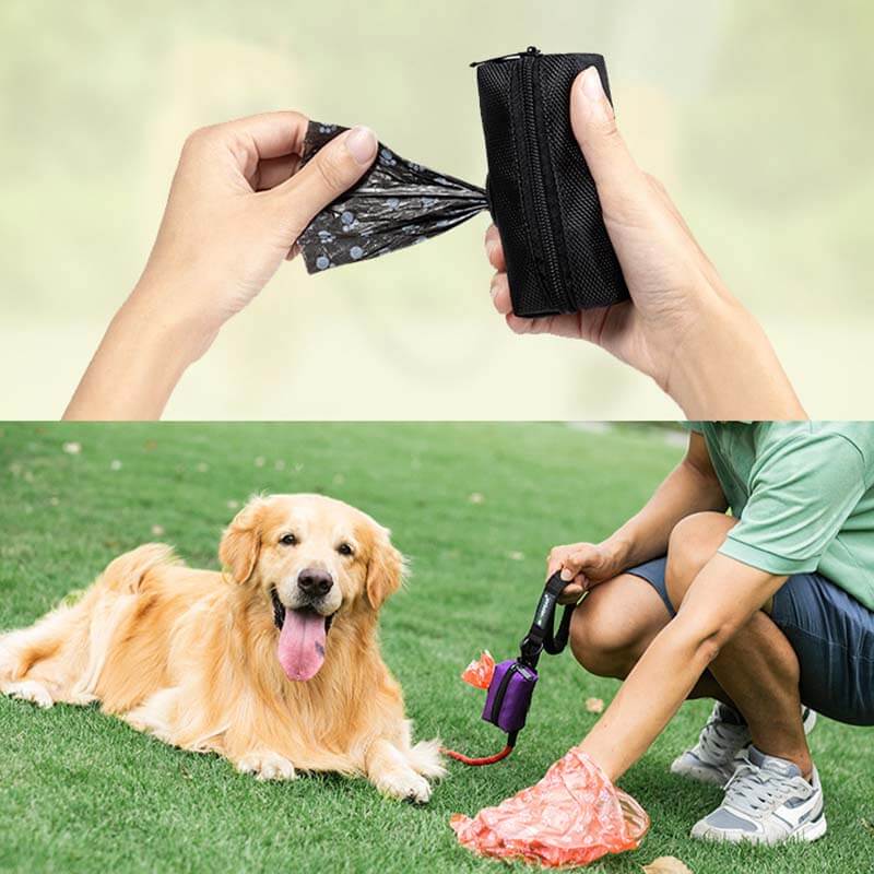 Bolsa de tela de oxford portátil Bolsas para caminar para perros Bolsas de desecho