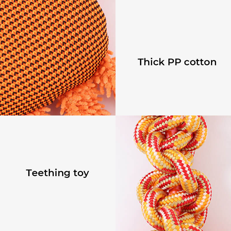 Toy interactivo para perros chirridos de cuerda - Serie de animales